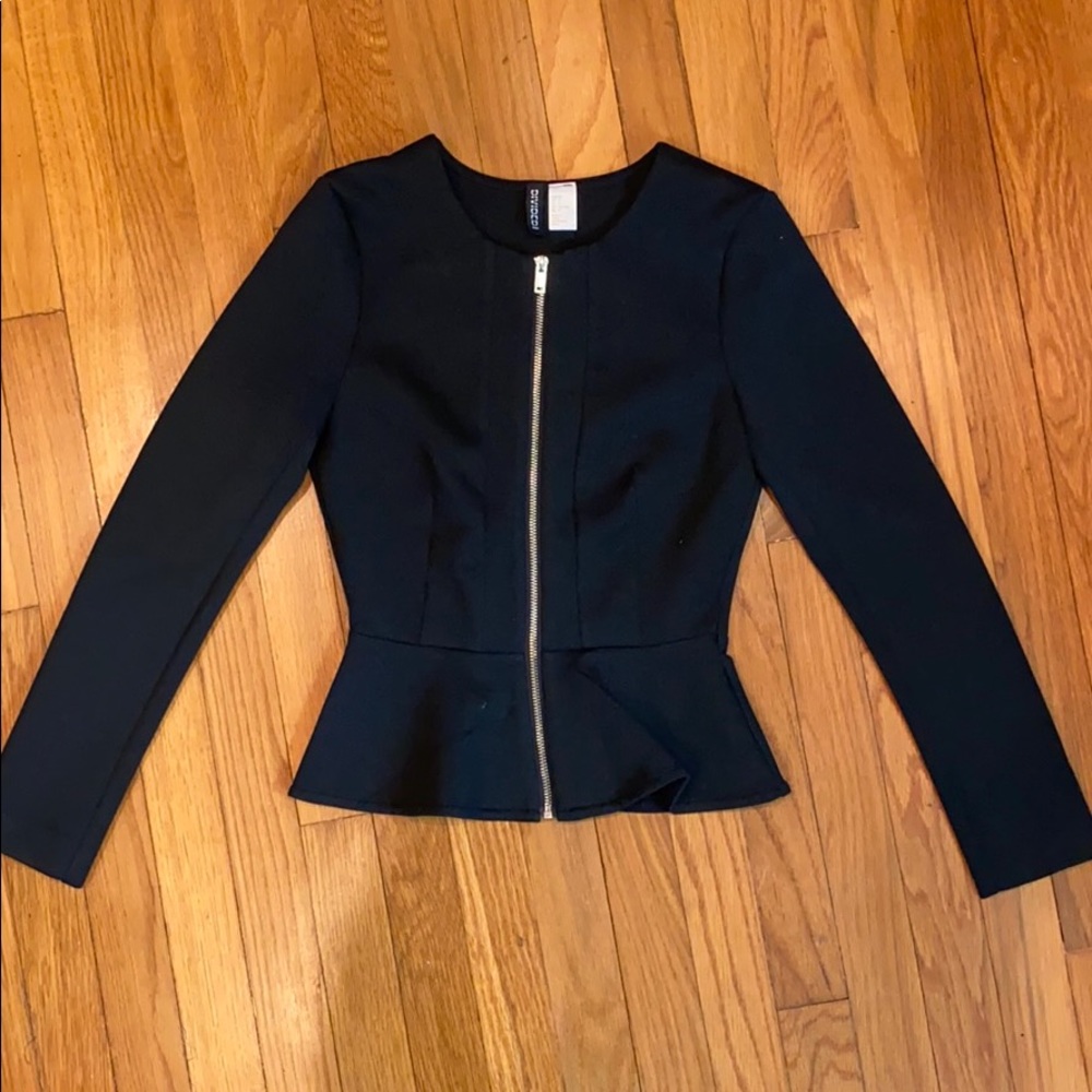 Peplum Fitted Dress Shirt